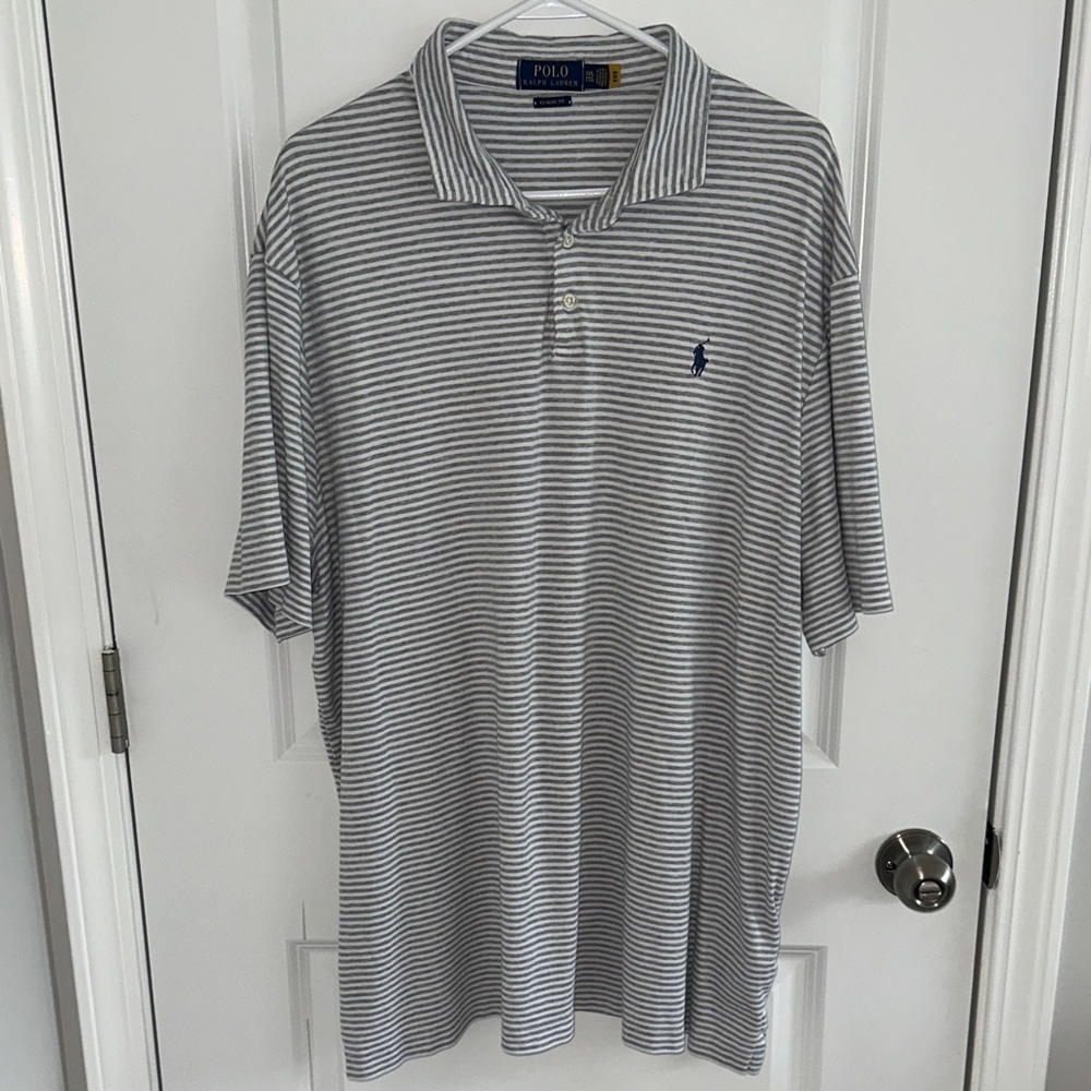 SALE Polo by Ralph Lauren Men's Striped Polo Shirt XXL - Picture 3 of 5